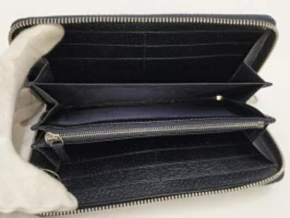 Gucci G Zippy Wallet Interlocking Long Black